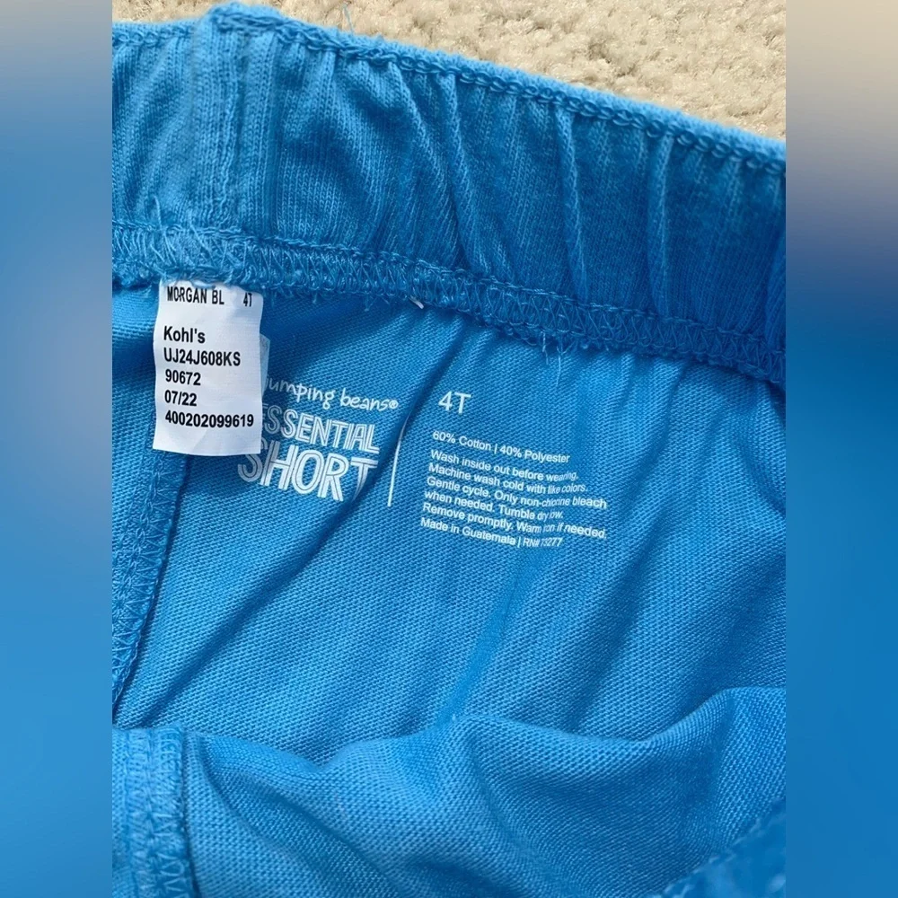 Jumping Beans NWT Size 4T Blue Shorts and Grey Joggers Sweatpants Bundle